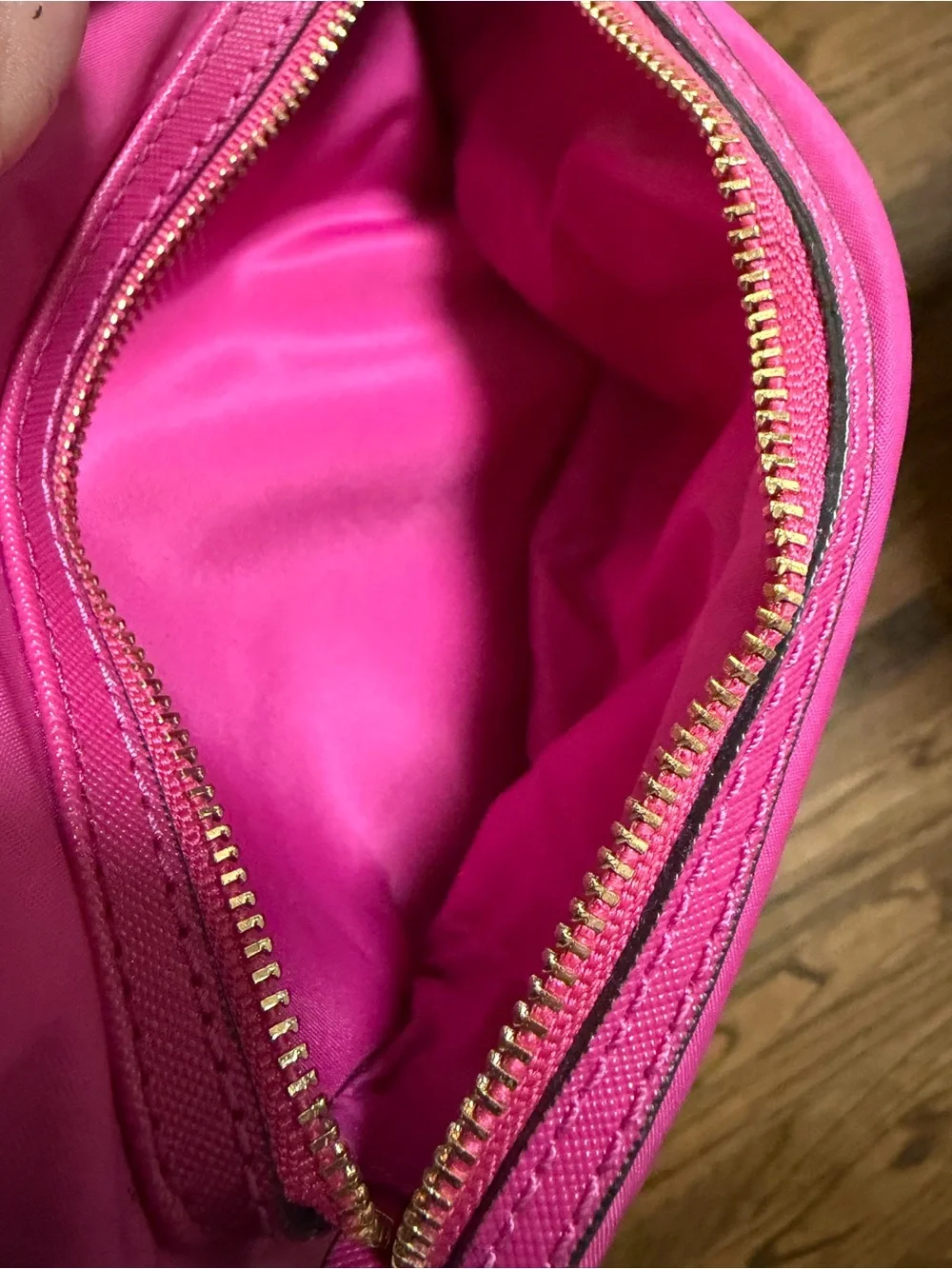 Tory Burch Hot Pink Crossbody Nylon Shoulder Bag